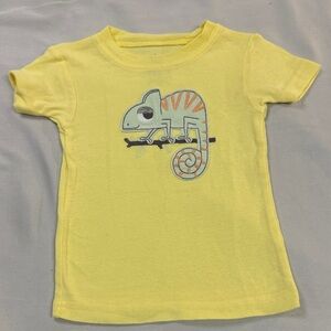 Carter's - Yellow Chameleon Kids Short Sleeve T-Shirt